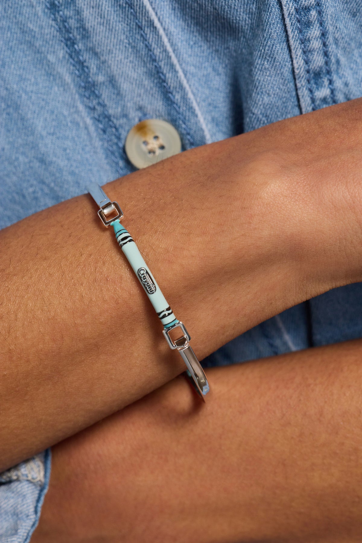 Bracciale rigido Crayon Crayola Azzurro Uovo di Pettirosso