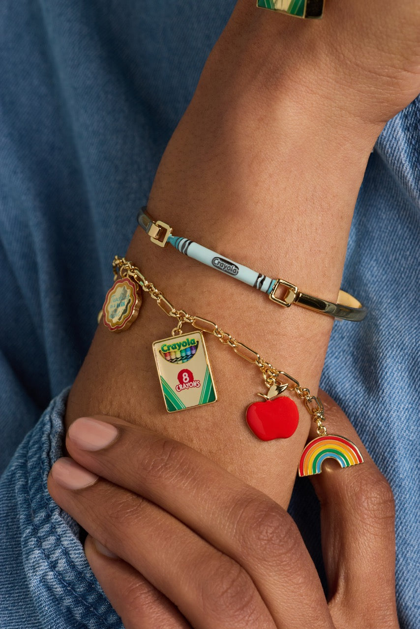 Crayola Robin's Egg Blue Crayon Tension Bangle