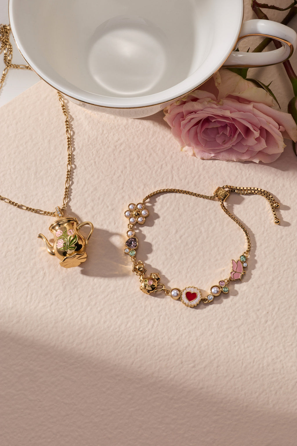 Tea Party Kettle Locket Pendant Necklace