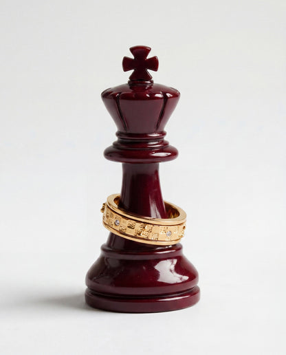 Anello antistress con scacchi