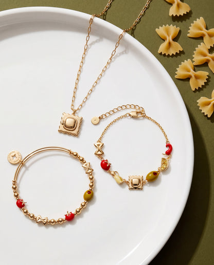 Pasta Girl Linear Bracelet