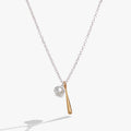 Ballgame Duo Charm Pendant Necklace