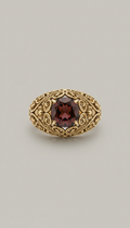 18k gold filigree cocktail ring