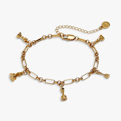Bracciale con ciondoli a tema scacchi