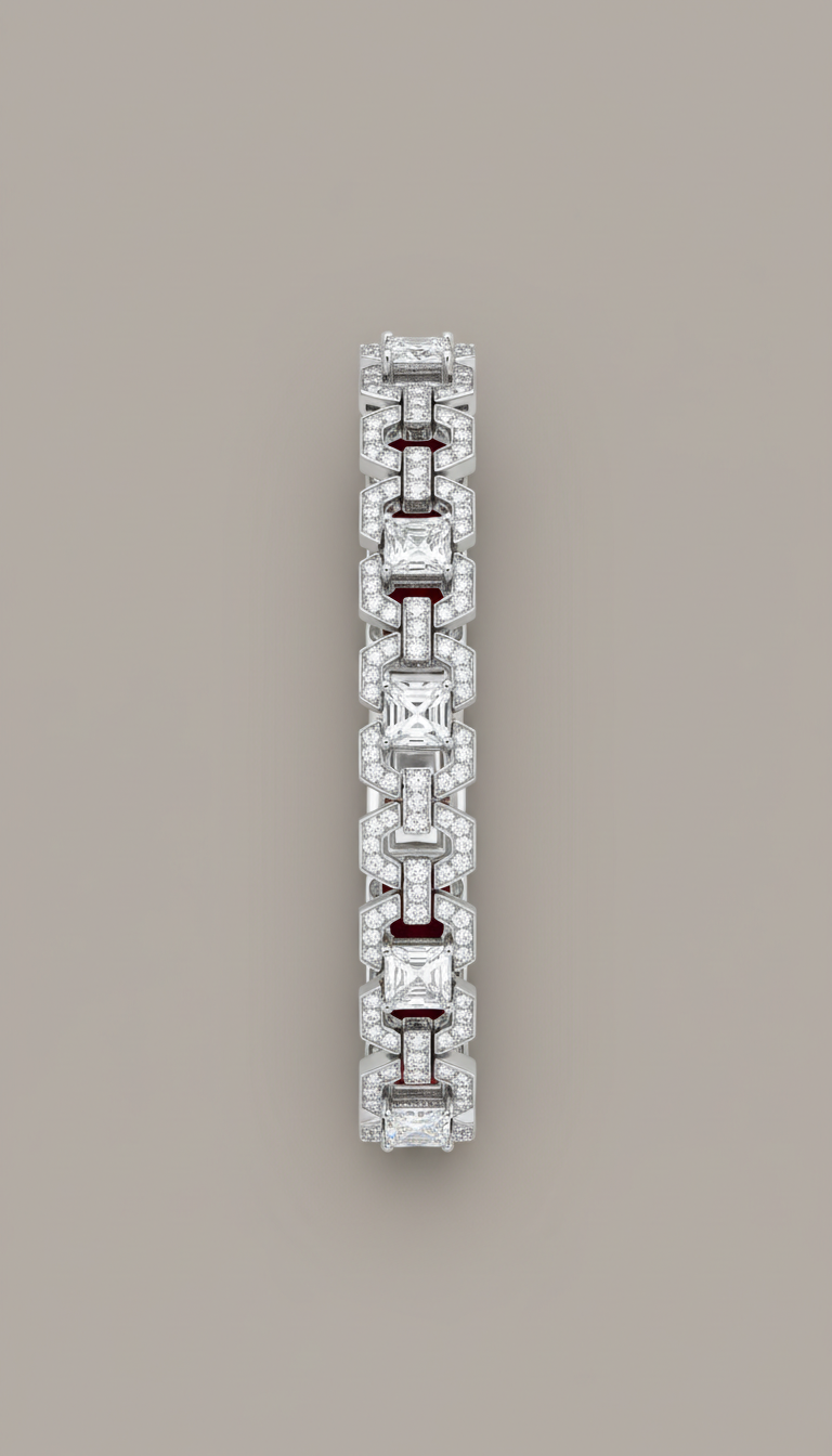 Platinum and diamond bracelet