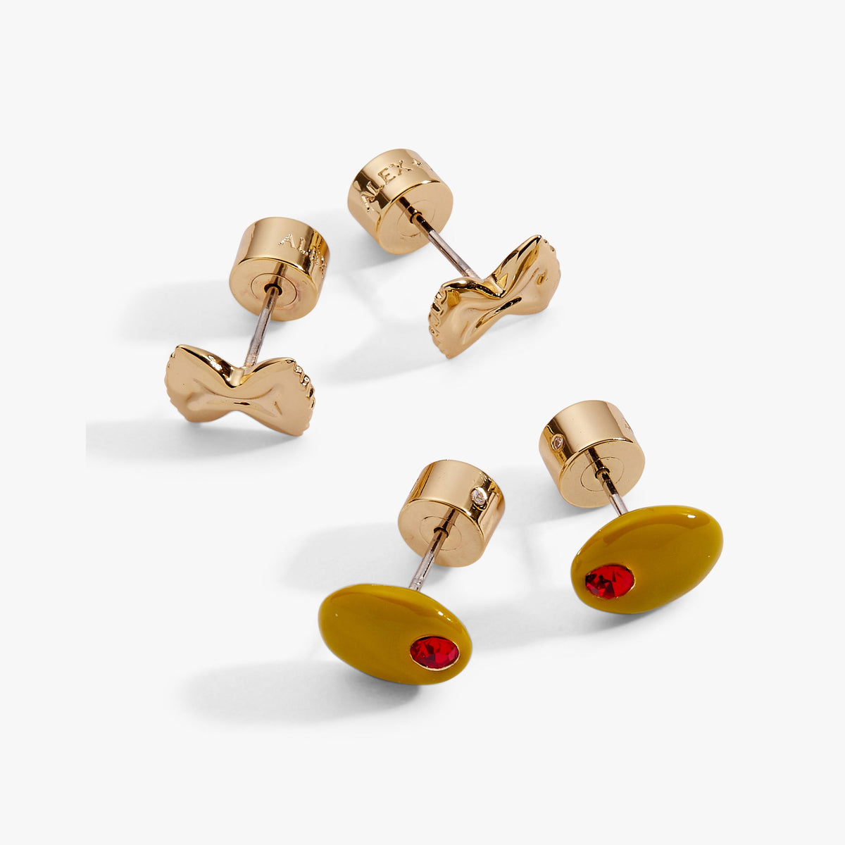 Orecchini a perno Pasta Girl, set da 2